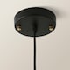 image 6 of ValueLights Sheridan Industrial Black Ceiling Light Pendant | Clear
