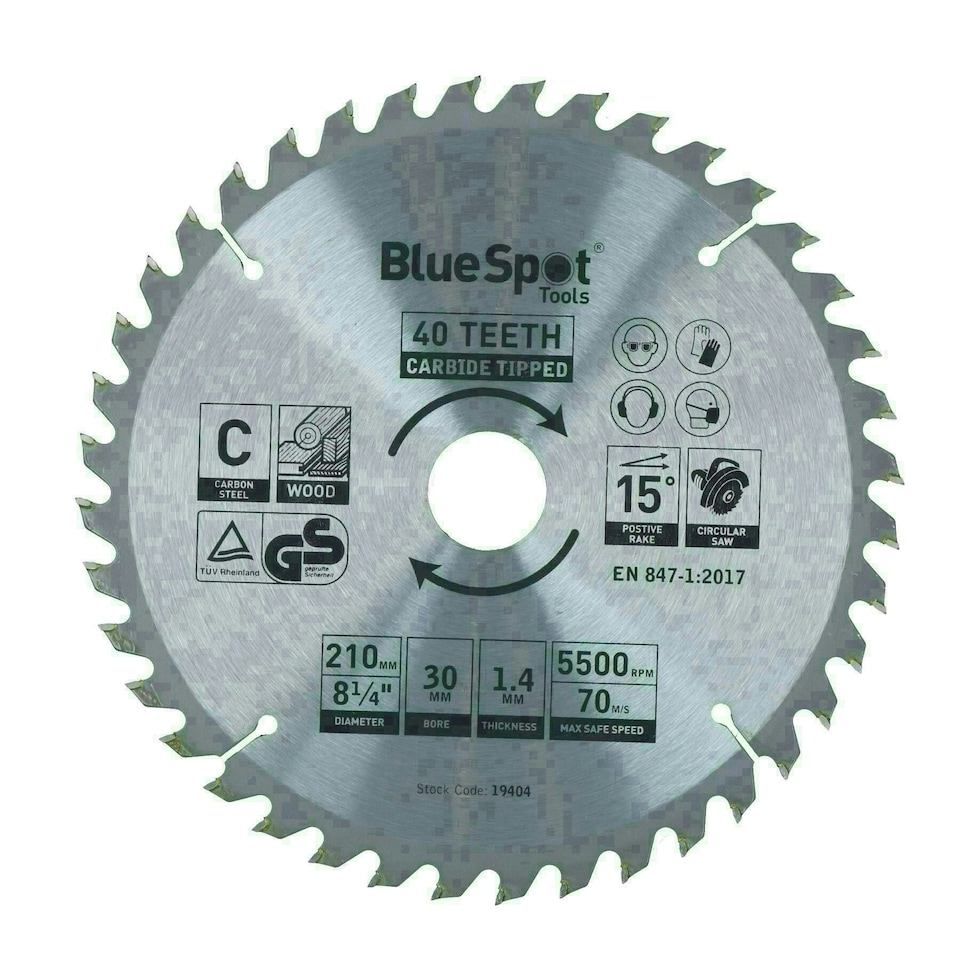 image 1 of Circular Saw Blade 210mm x 30mm 24 40 48 teeth TCT Cutting Disc Wood 3pc