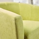 image 2 of Fabric Tub Chair Colour Range Wooden Legs Armchair Living Room Modern Office | Green