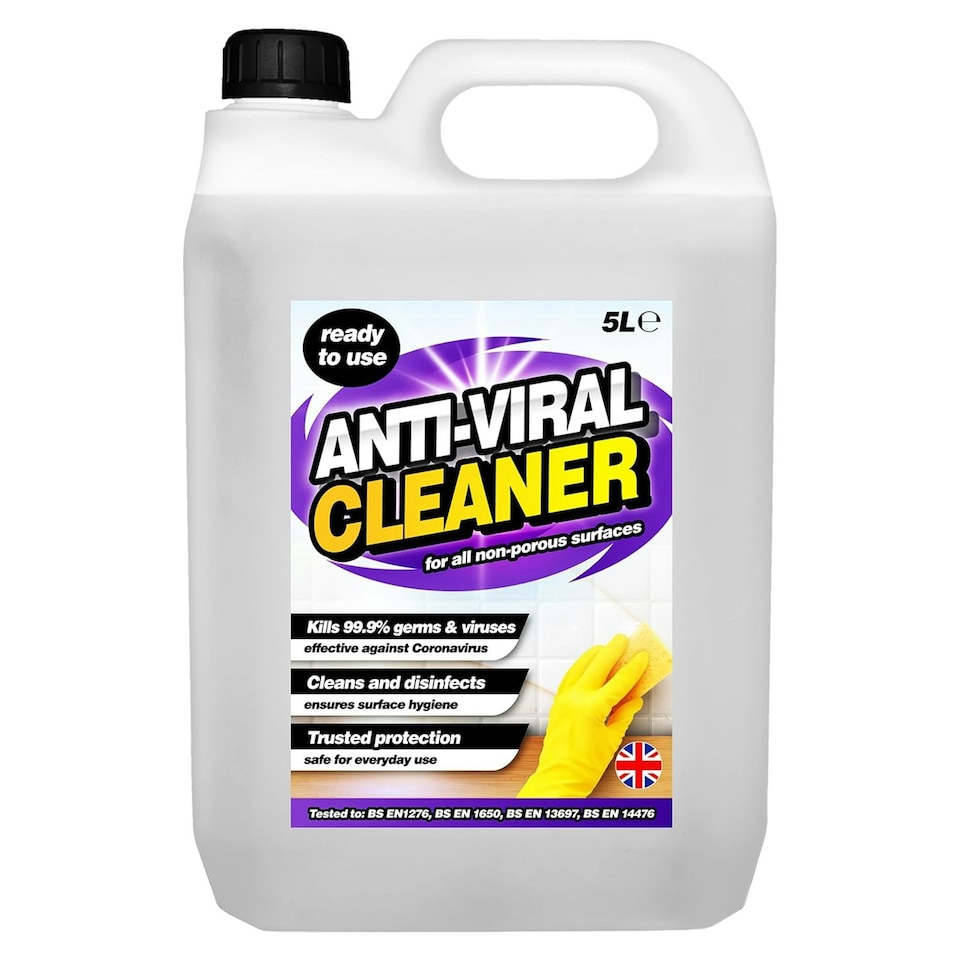 image 1 of 2 x 5L Antiviral Cleaner Safe For Everyday Use Effective Against Germs & Viruses