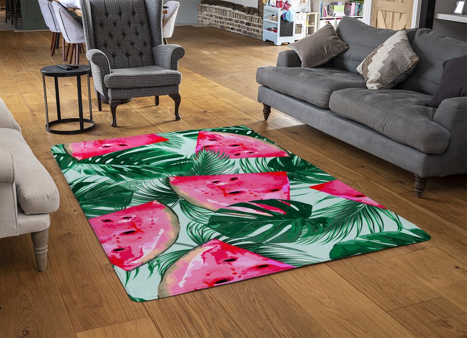 image 1 of Watermelon Rug | Multi