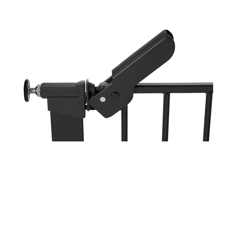 image 1 of Safetots Super Narrow Baby Gate, 60.5cm - 66.5cm, Black, Child Safety Barrier, Pressure Fit Stair Gate | Black | 1