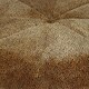 image 2 of Interiors by Premier Leopard Print Pouffe, Round Velvet Footstool with Segmented Design, Luxe Occasional Seating for Living Room Brown