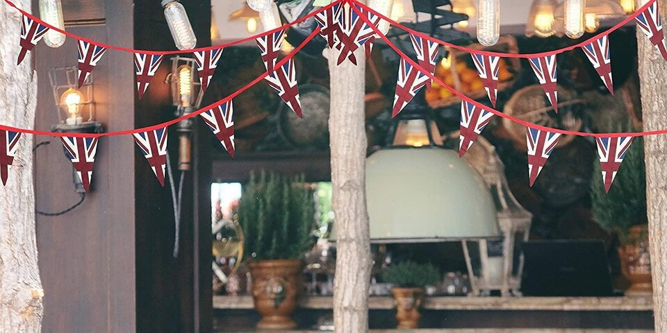 image 1 of 10 pcs Flags Union Jack Retro Bunting | Multi