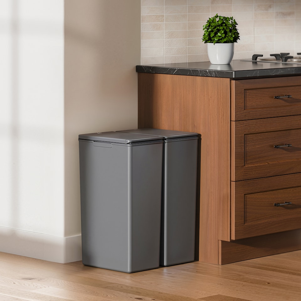 image 1 of Morandi Touch Twin Pack 40L 2x DG | Grey | Dark Grey | 40L