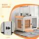 image 5 of PawHut Pet Crate End Table w/ Soft Washable Cushion for Lage Medium Small Dogs
