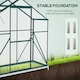 image 5 of Outsunny 6 x 2.5ft Polycarbonate Greenhouse Aluminium Green House