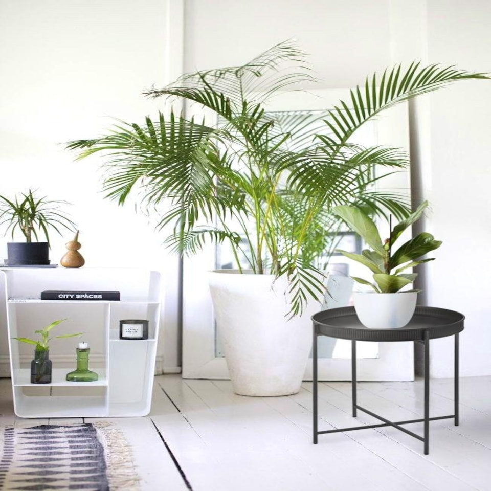 image 1 of Black Round Side Table