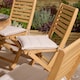 image 5 of Rowlinson Ashdown Folding 8 Seat Round Dining Set with Cushions N/A | Natural