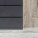 image 8 of HOMCOM Bedroom Chest of Drawers, High Gloss 4 Drawers Dresser, Grey