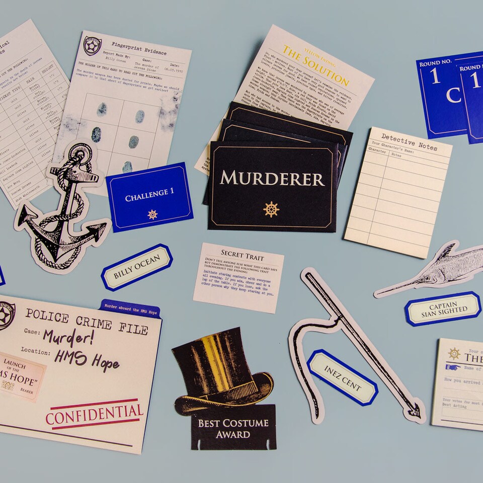 image 1 of Host Your Own Murder Mystery On The High Seas Party Game