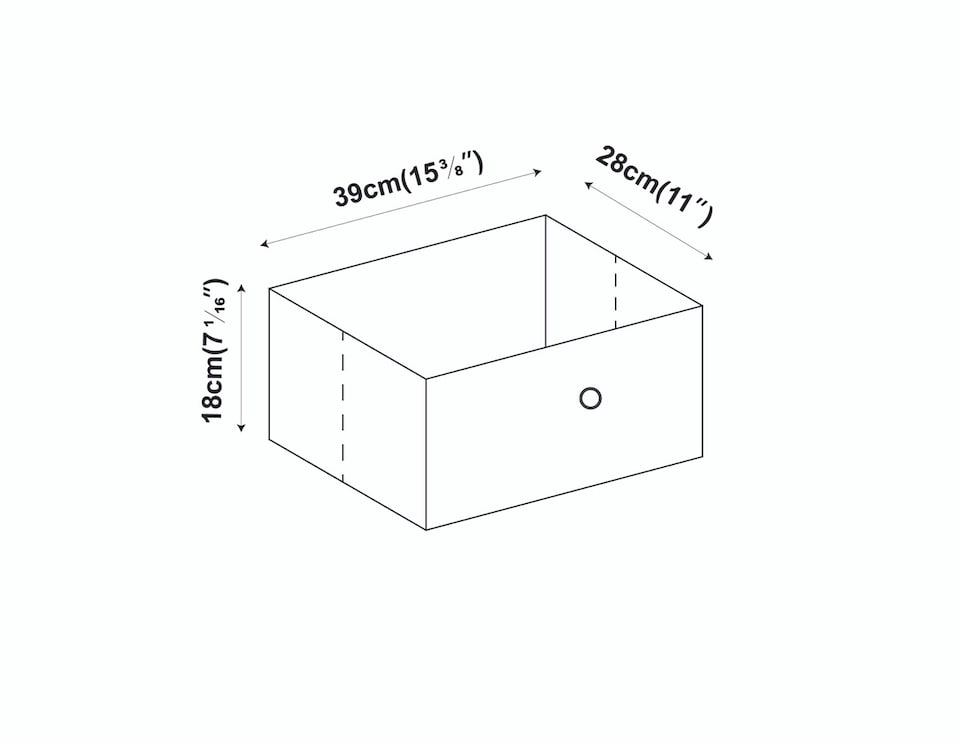 image 1 of Foldable Fabric Storage Box with Metal Eyelet Handle | Cream | 1
