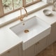 image 8 of Balterley Fireclay Kitchen Single Bowl Fluted Front Butler Sink - with Overflow | White | White | 1