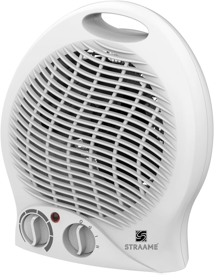 image 1 of Straame Upright Fan Heater – 2000W Portable Electric Heater with Thermostat & Fan Mode