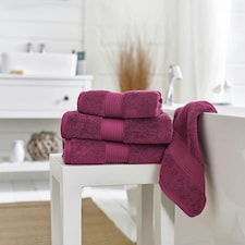 Bliss 650gsm Pima Cotton Supersoft Fluffy Towels N/A | Cerise | Hand towel