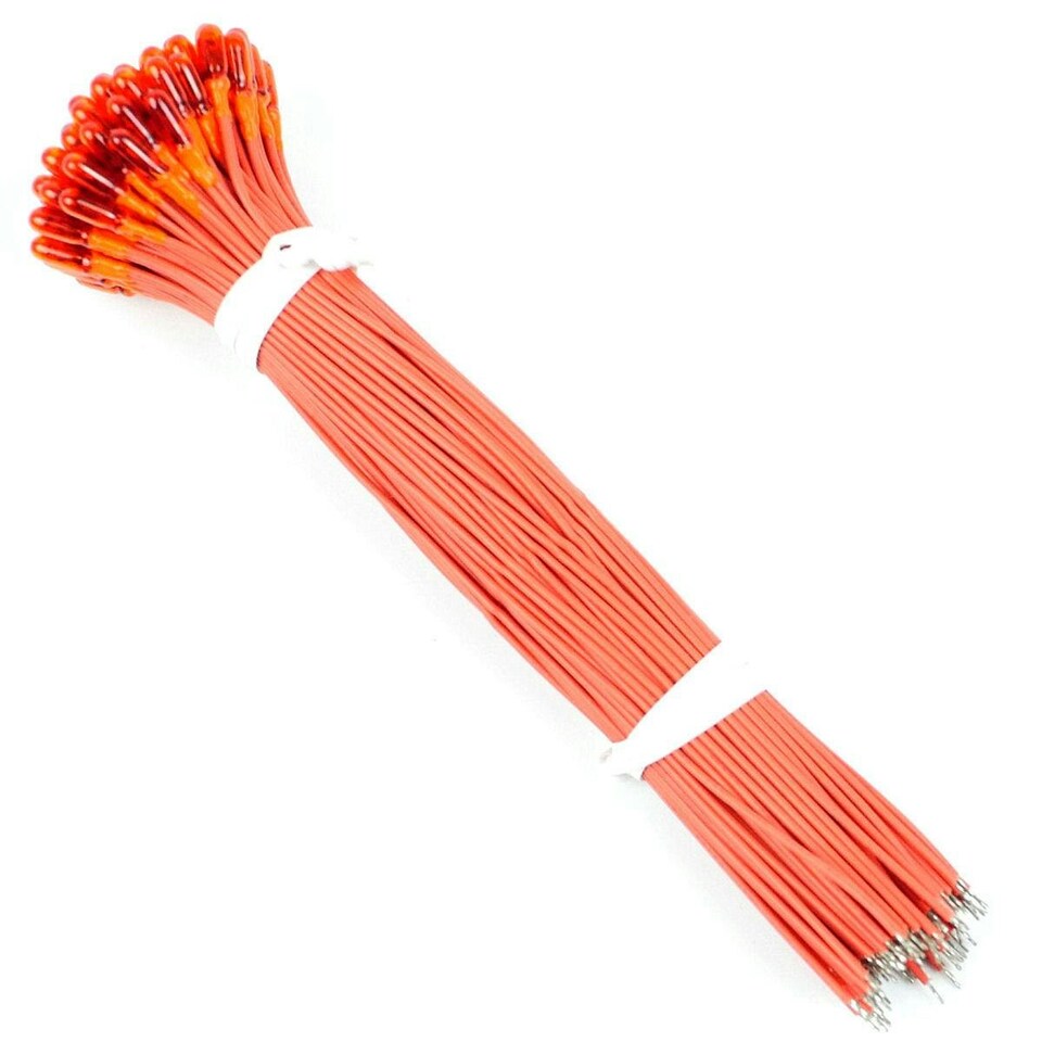 image 1 of Gaugemaster Electric Orange 12v Grain of Wheat Bulbs (100)