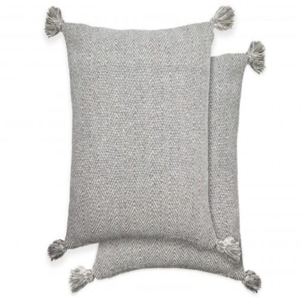 image 1 of Hartley Cushion Cover 43cm x 43cm Grey | Grey | Grey