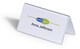 image 3 of Durable Clear Plastic Table Place Name Holders and Inserts | 25 Pack | 52x100mm