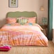 image 2 of Furn Meadow Escape Reversible Duvet Cover Set | Green | Green/Pink | Super King