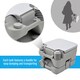 image 4 of HOMCOM 10L Portable Travel Toilet Outdoor Camping with 2 Detachable Tanks Grey