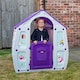 image 2 of 1.09m Purple Kids Indoor Outdoor Plastic Wendy House Unicorn Magical Playhouse