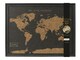 image 1 of Splosh Travel Map Cork Board World Small Black