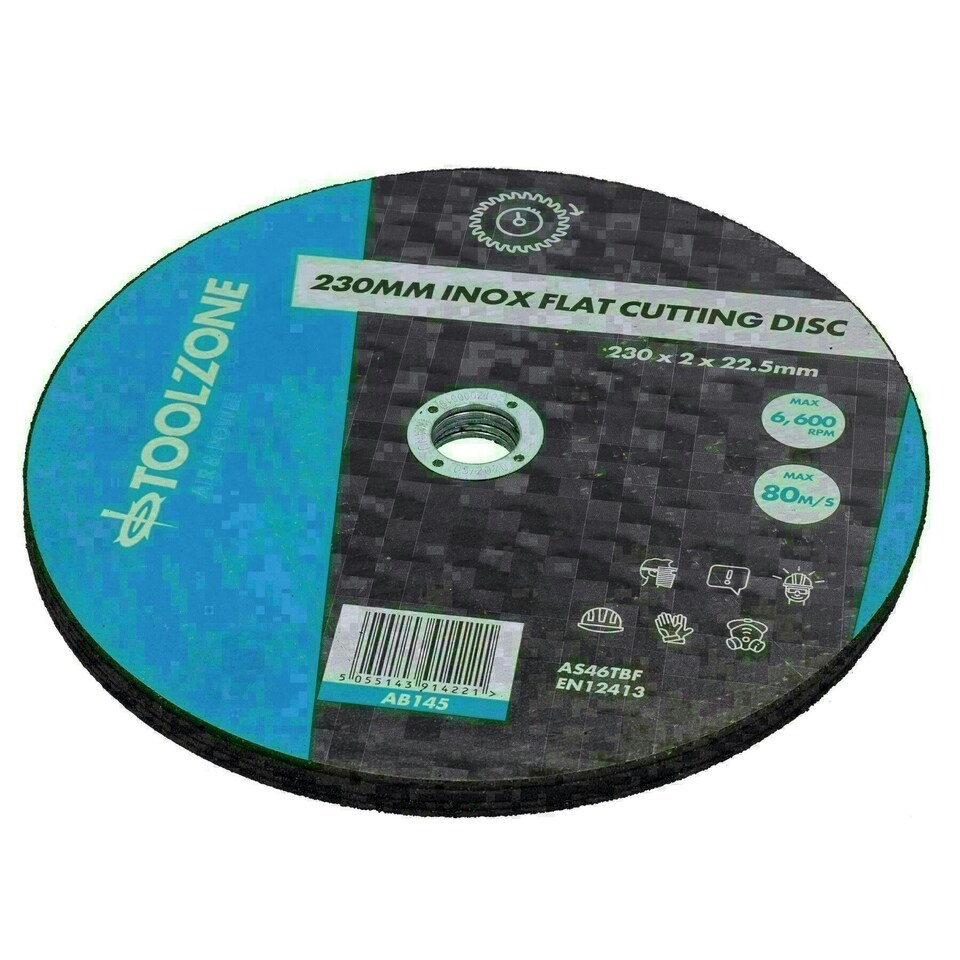 image 1 of 9" 230mm Inox Flat Steel Cutting Discs For Angle Grinders Blade Metal Cutter 25pk