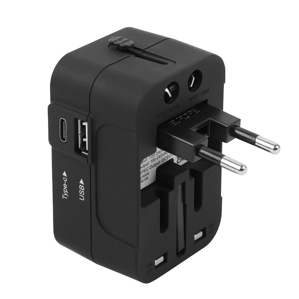 image 1 of Groundlevel Universal Power Adapter Travel Plug With Type C and USB Ports