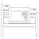 image 6 of Safetots Narrow Bed Rail, Grey 90cm Wide x 40cm Tall, Toddler Bed Guard For Safety