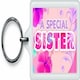 image 1 of Special Sister Sentimental Keyring - Birthday Christmas Gift
