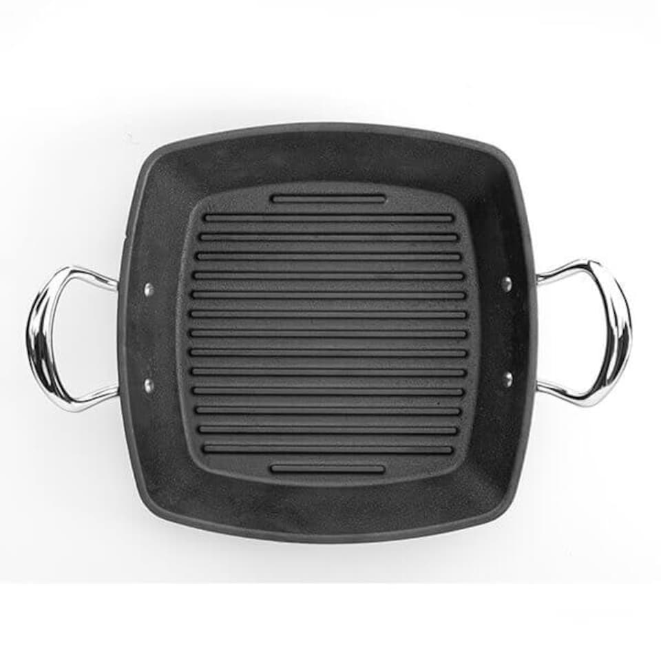 image 1 of Samuel Groves Britannia Cast Iron 26cm Double Handle Square Grill