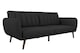 image 1 of Brittany Sofa Bed in Dark Grey Fabric | Grey | DARK GREY | Not provided