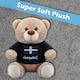 image 9 of Cornwall Bear Soft Toy Cute Plushie Huggable Cuddly Stuffed Toy Gift 20cm Black