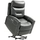 image 1 of HOMCOM Overstuffed Riser and Reclining Chair with USB Ports, Remote, Grey 