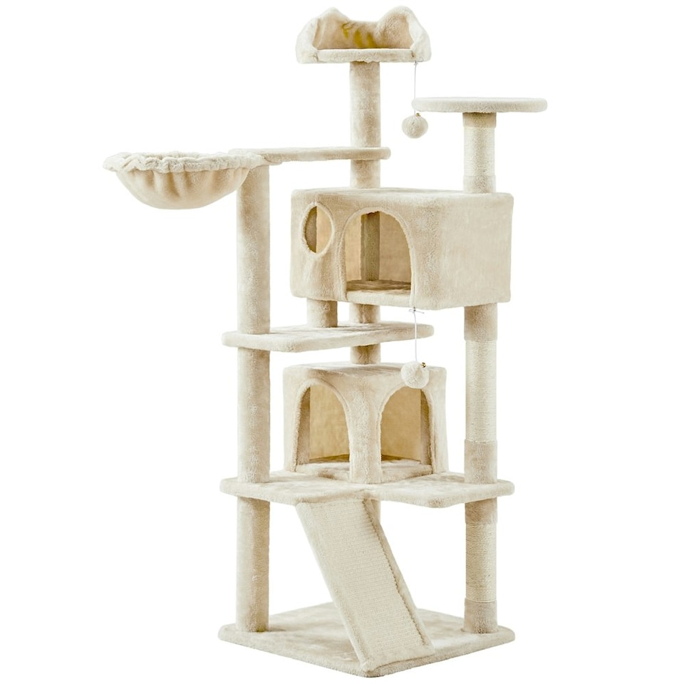 image 1 of Yaheetech 146 cm Multilevel Indoor Cat Tree Tower for Kittens Beige