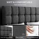 image 6 of Yaheetech 120 x 190 cm Small Double Upholstered Bed Frame-Dark Grey