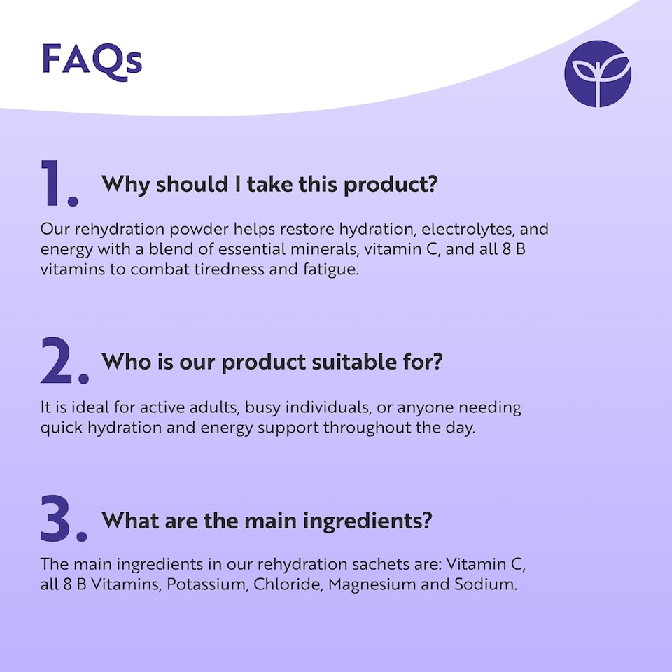 image 1 of Hydravive Rehydration Electrolytes Powder - Blackcurrant - High Strength Vitamin C & 8 B Vitamins: B1, B3, B5, B12 - Electrolyte Drinks - 250g