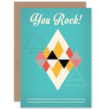 You Rock Geometric Pattern For Friend Friendship Card