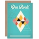 image 1 of You Rock Geometric Pattern For Friend Friendship Card