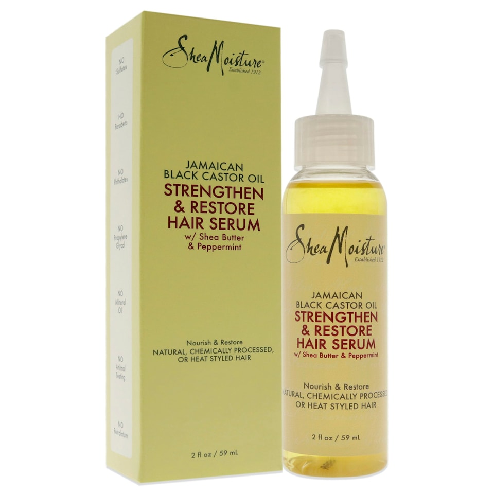 image 1 of Jamaican Black Castor Oil Strengthen and Restore Hair Serum by Shea Moisture for Unisex - 2 oz Serum