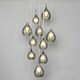 image 3 of BHS Carmella Cluster Ceiling Pendant with Smoked & Frosted Shades, Satin Chrome