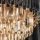 image 4 of Valetta Pendant Polished Stainless Steel & Crystal (K5) Glass 6 Light Dimmable IP20 - E14
