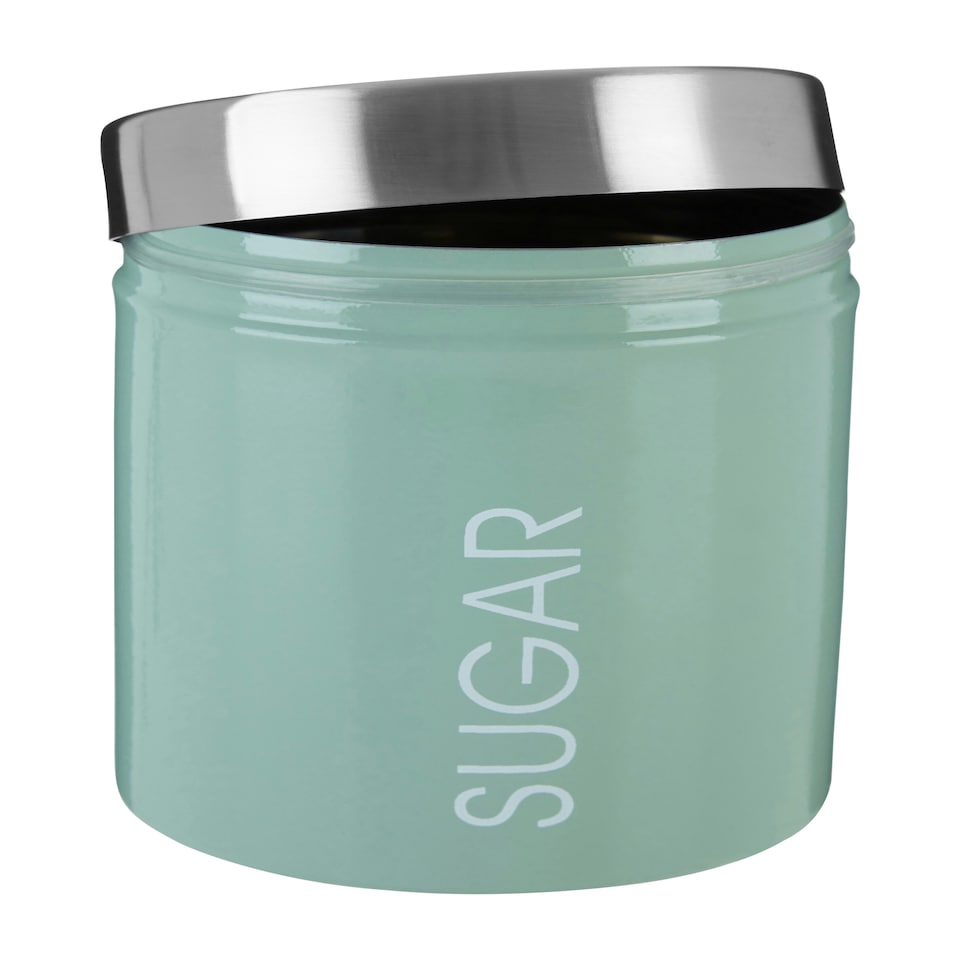 image 1 of Maison by Premier Liberty Pistachio Enamel Sugar Canister