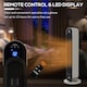 image 8 of HOMCOM 30 Inch Electric Heater with Fan, 2200W Ceramic Tower Heater with Remote Control, 45 Oscillation 12-Hour Timer, Energy Efficient, Overheat Tip Over Protection for Home, Silver Tone
