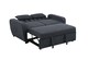 image 6 of Gibson 2-Seater Velvet Pull-Out Sofa Bed with Firm Support - Grey | Grey | Two Seater | 1
