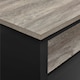 image 2 of Carver coffee table with 1 shelf in black Black | Black