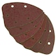 image 2 of Hook And Loop Detail Sanding Pads Discs 140mm Triangular Mixed Grit 60 Pack