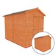 image 1 of 8 x 6 (2.38m x 1.75m) Windowless Wooden Tongue and Groove APEX Shed + Double Doors (12mm T&G Floor and Roof) (8ft x 6ft) (8x6)