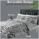 image 7 of Zebra Skin Printed Duvet Cover Set Reversible Polycotton Beddings White | Single