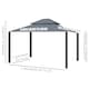 image 5 of Outsunny 3m x 3.7m Aluminium Outdoor Hardtop Gazebo Canopy 2-Tier Roof